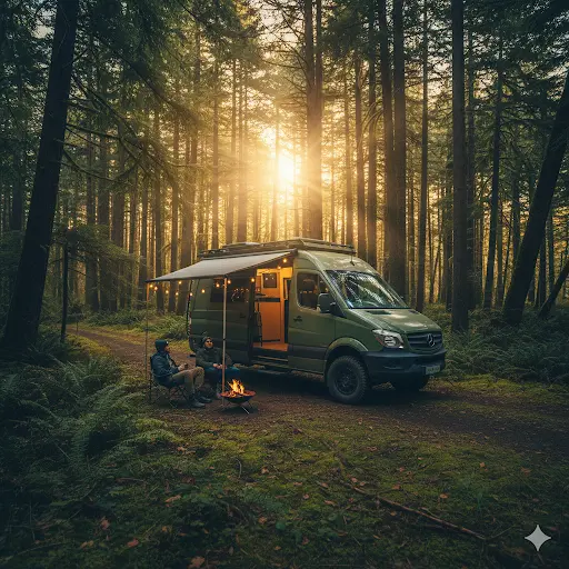 Grzybobranie kamperem